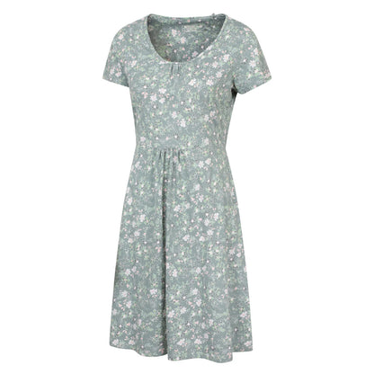 Pale Green - Lifestyle - Mountain Warehouse Womens-Ladies Essentials Lora Floral Skater Dress