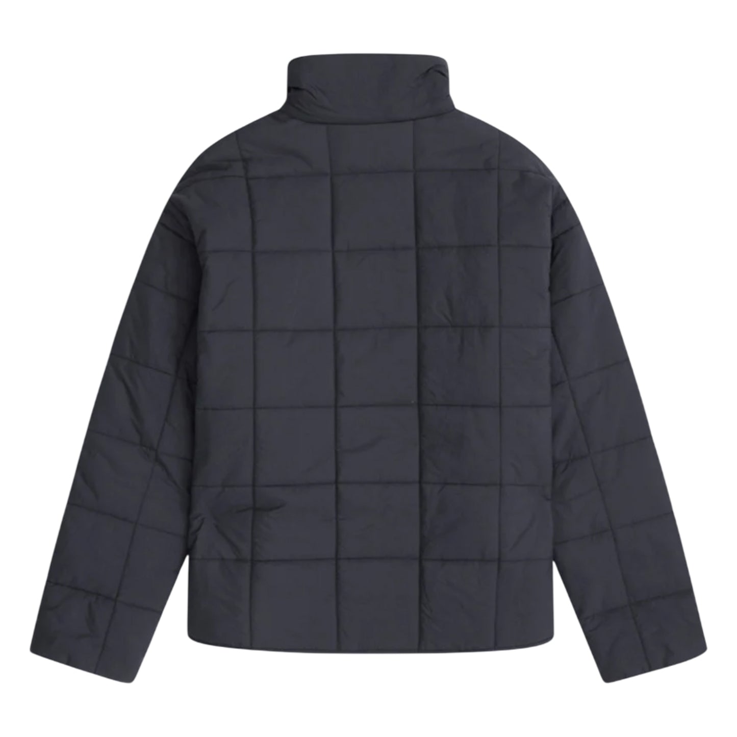 Black - Back - Animal Womens-Ladies Nina Grid Quilted Padded Jacket