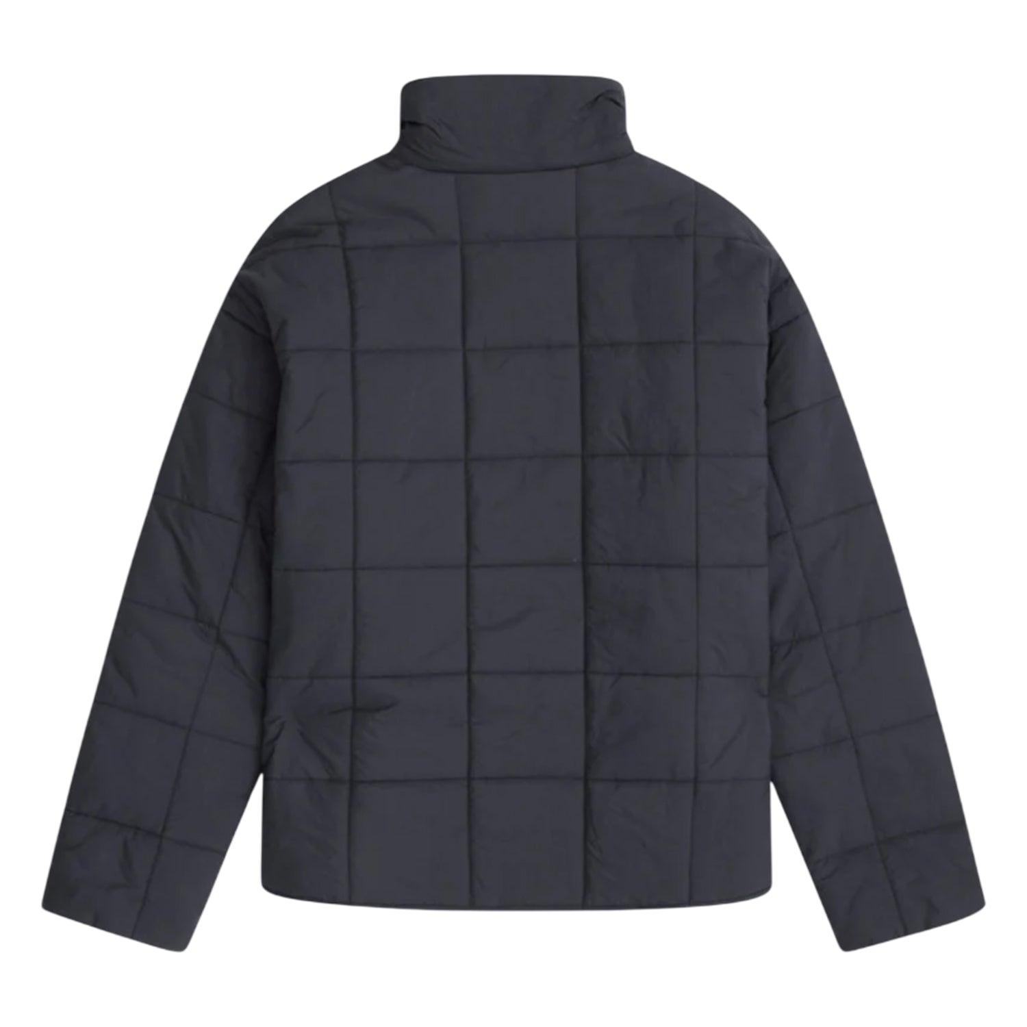 Black - Back - Animal Womens-Ladies Nina Grid Quilted Padded Jacket