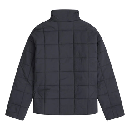 Black - Back - Animal Womens-Ladies Nina Grid Quilted Padded Jacket
