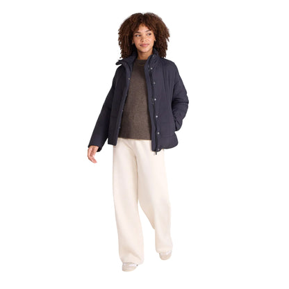 Black - Pack Shot - Animal Womens-Ladies Nina Grid Quilted Padded Jacket