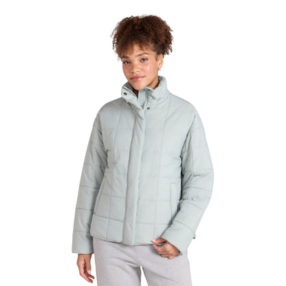 Mint - Side - Animal Womens-Ladies Nina Grid Quilted Padded Jacket