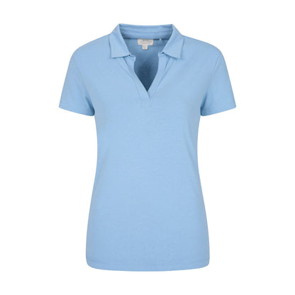 Blue - Front - Mountain Warehouse Womens-Ladies UV Protection Polo Shirt