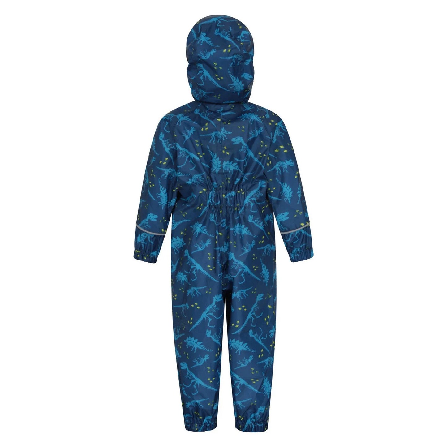Blue - Back - Mountain Warehouse Childrens-Kids Puddle Dinosaurs Waterproof Snowsuit
