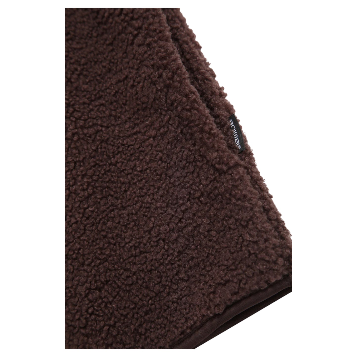 Brown - Lifestyle - Animal Womens-Ladies Billie Bouclé Popper Detail Fleece Top