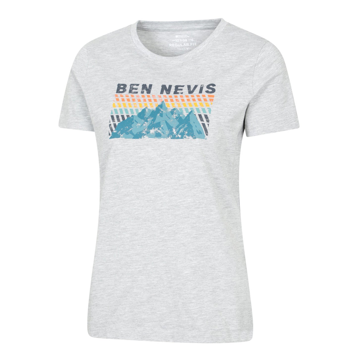 Light Grey - Side - Mountain Warehouse Womens-Ladies Ben Nevis Mountain T-Shirt