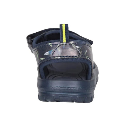 Navy - Back - Mountain Warehouse Childrens-Kids Sand Petal Sandals
