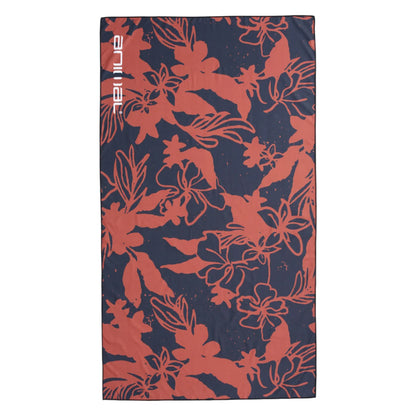 Orange-Black - Front - Animal Floral Travel Microfibre Towel