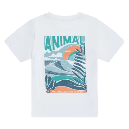 White - Back - Animal Childrens-Kids Jacob Cornwall T-Shirt