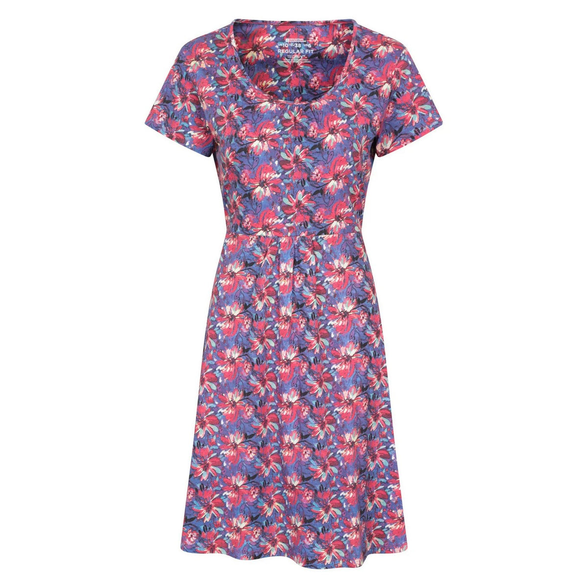 Red - Front - Mountain Warehouse Womens-Ladies Essentials Lora Flowers Skater Dress