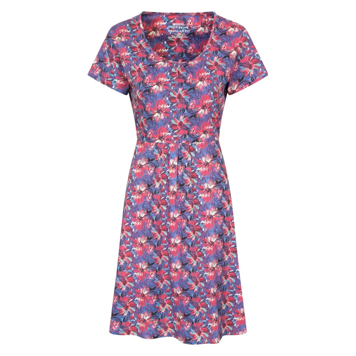 Red - Front - Mountain Warehouse Womens-Ladies Essentials Lora Flowers Skater Dress