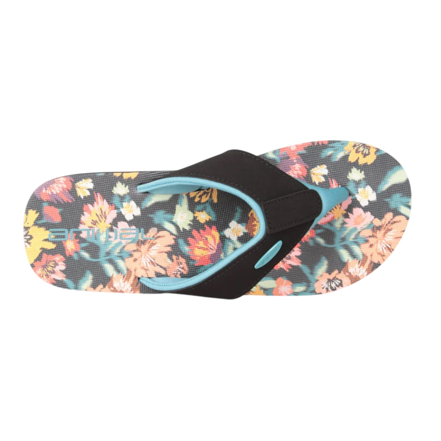 Red - Back - Animal Womens-Ladies Swish Floral Flip Flops