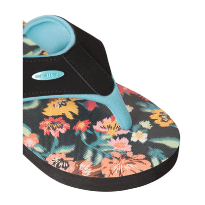 Red - Lifestyle - Animal Womens-Ladies Swish Floral Flip Flops