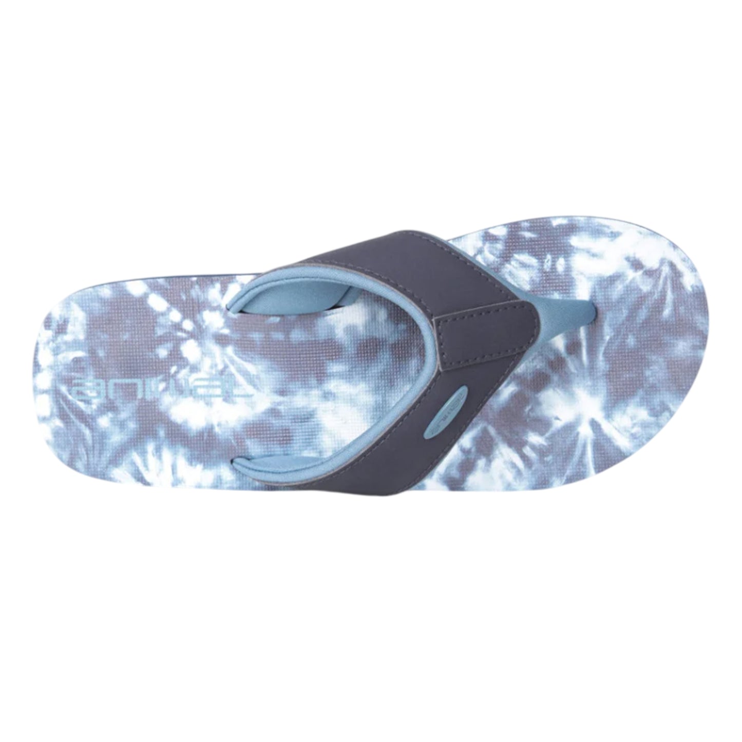 Bright Blue - Back - Animal Womens-Ladies Swish Tie Dye Flip Flops