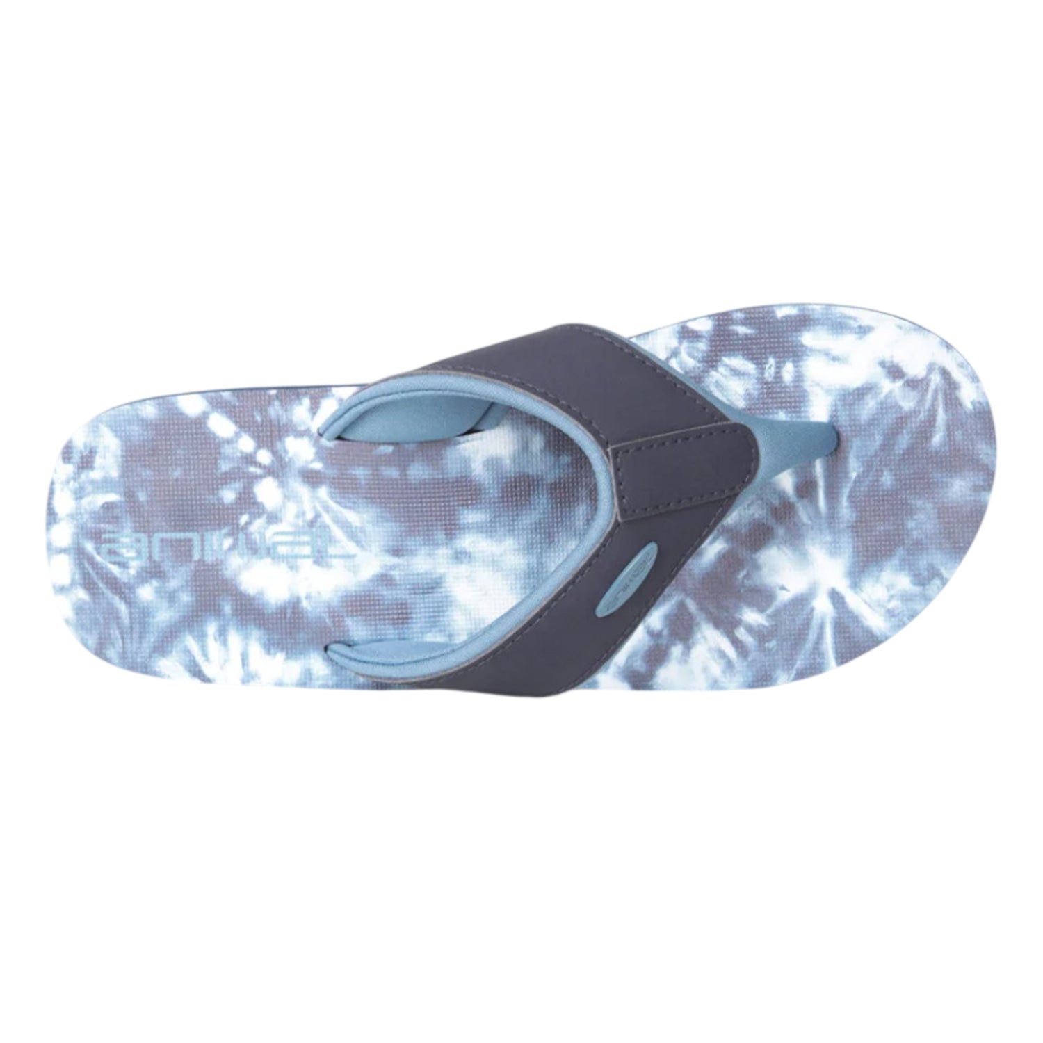 Bright Blue - Back - Animal Womens-Ladies Swish Tie Dye Flip Flops