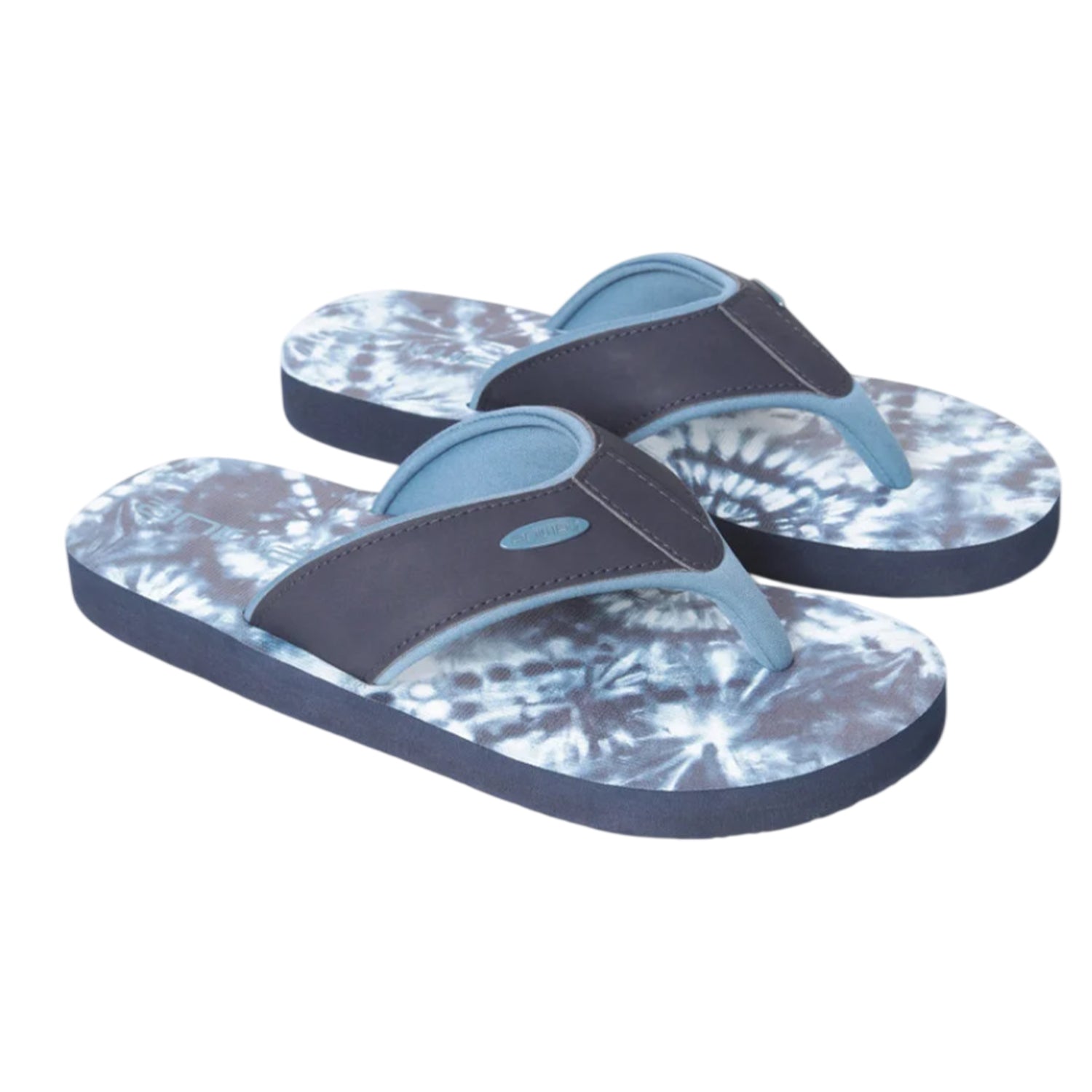 Bright Blue - Front - Animal Womens-Ladies Swish Tie Dye Flip Flops