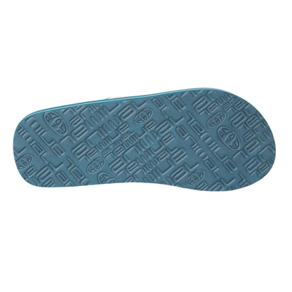 Turquoise - Side - Animal Womens-Ladies Swish Patterned Flip Flops