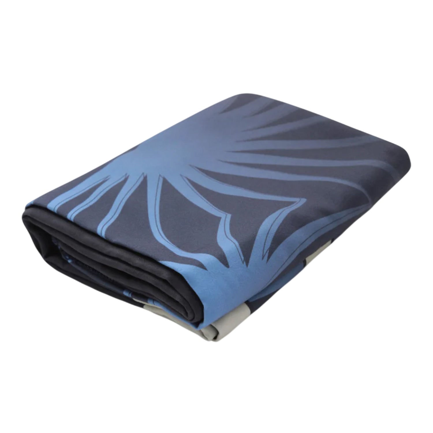 Black - Back - Animal Patterned Travel Microfibre Towel