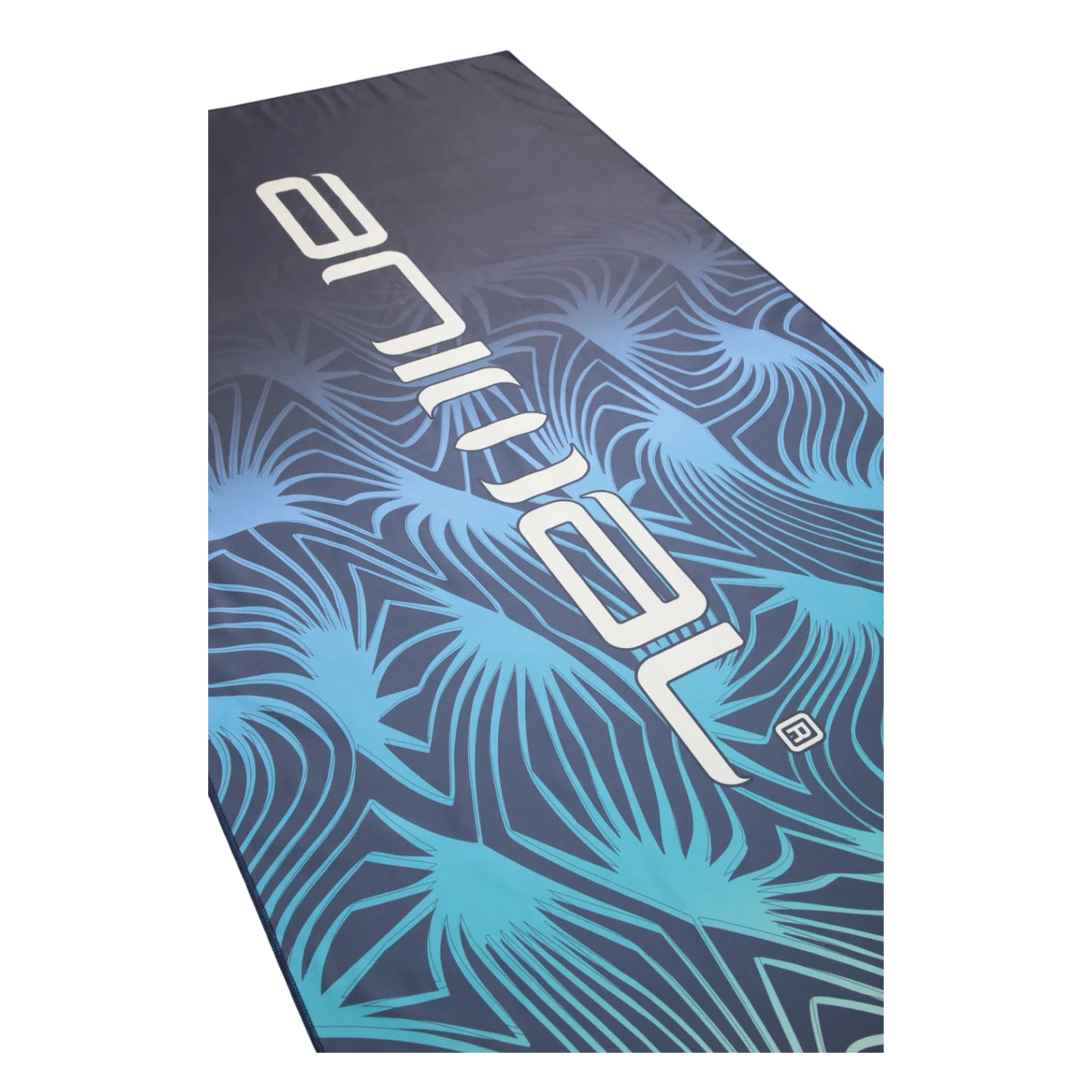 Black - Side - Animal Patterned Travel Microfibre Towel