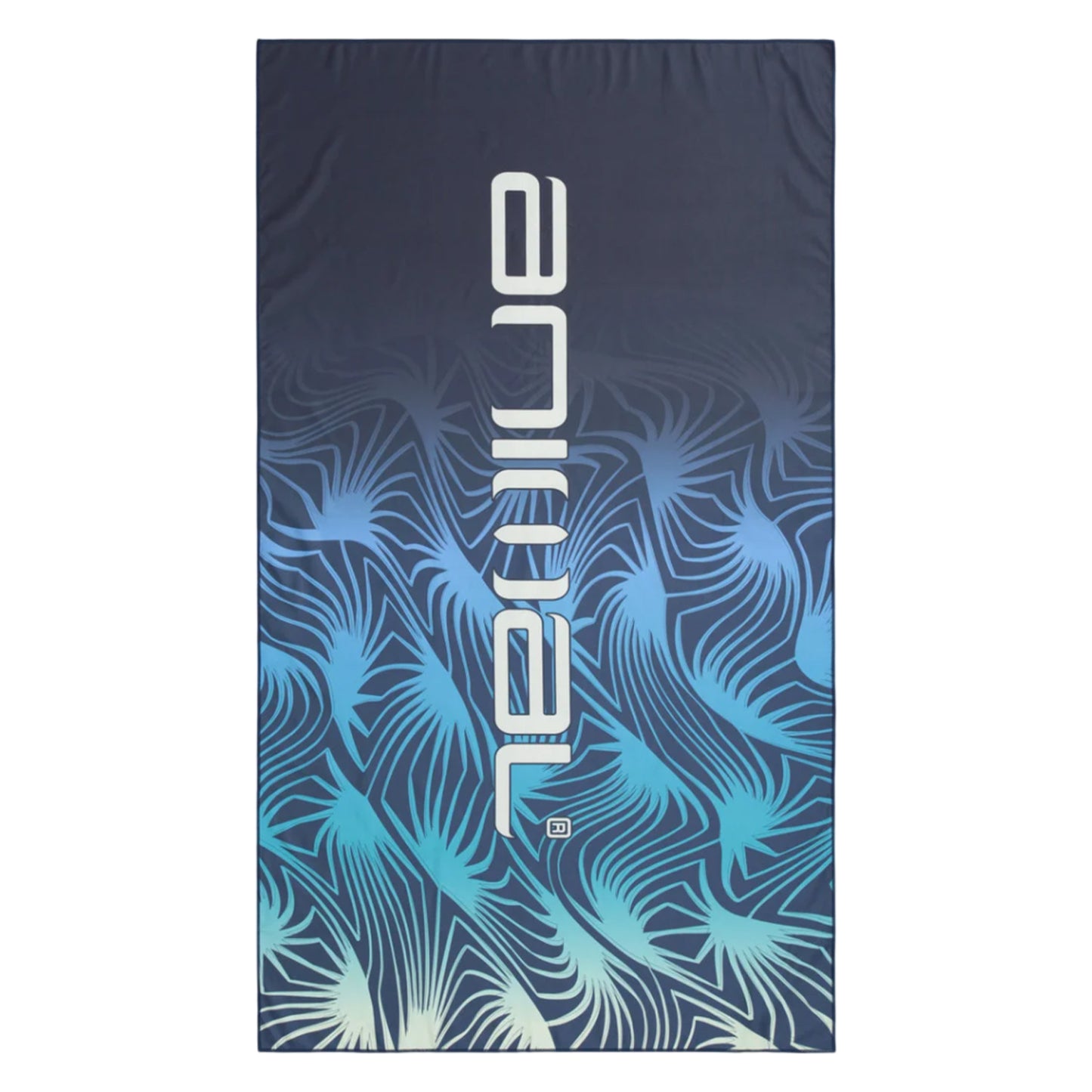Black - Front - Animal Patterned Travel Microfibre Towel