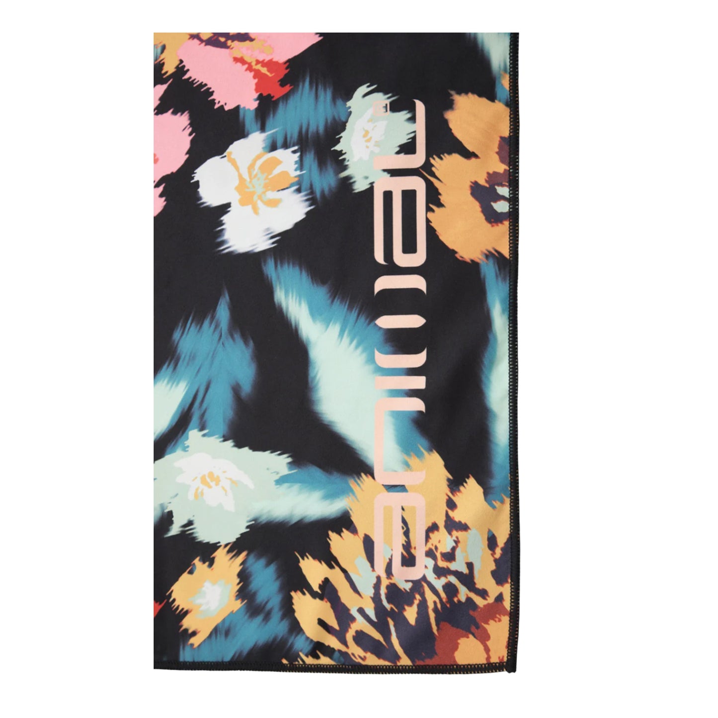 Multicoloured - Side - Animal Flowers Travel Microfibre Towel