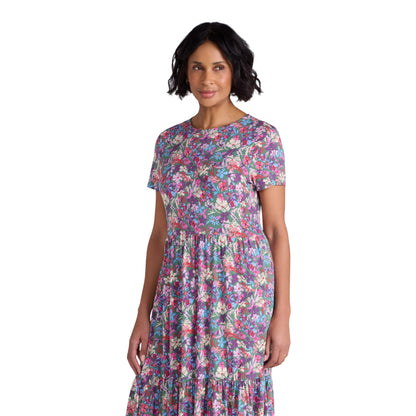 Multicoloured - Side - Mountain Warehouse Womens-Ladies Sardinia Floral UV Tiered Dress