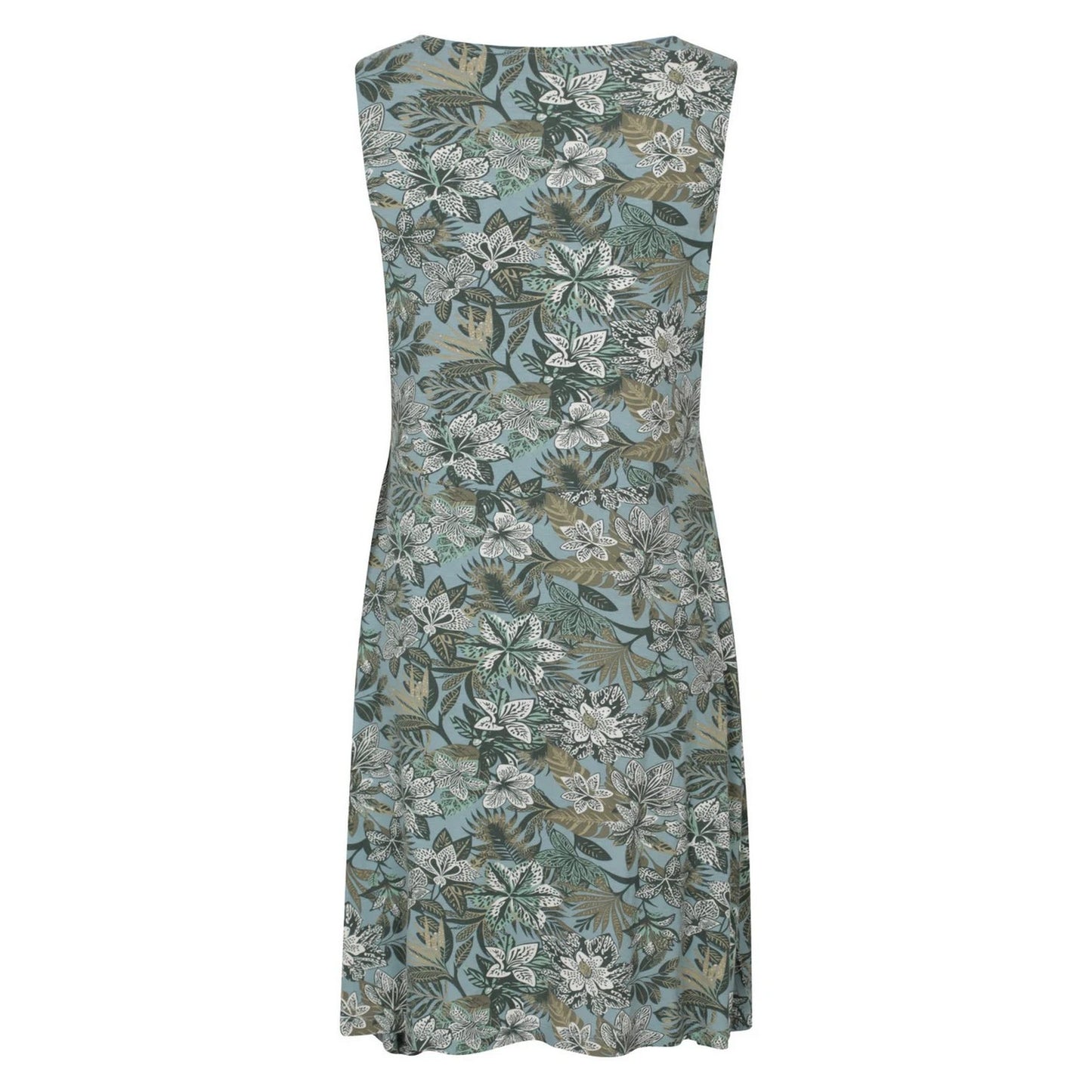 Khaki Green - Back - Mountain Warehouse Womens-Ladies Milos Floral Sleeveless Dress