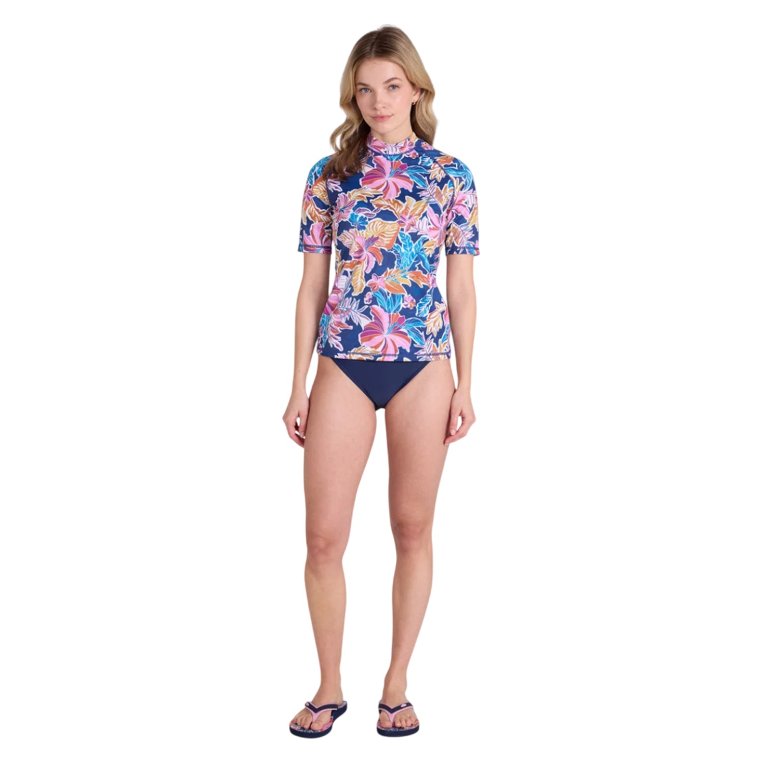 Mixed - Side - Animal Womens-Ladies Lucie Rash Top