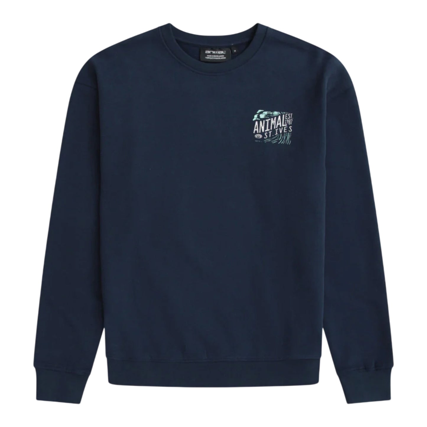 Navy - Front - Animal Mens St Ives Sweatshirt