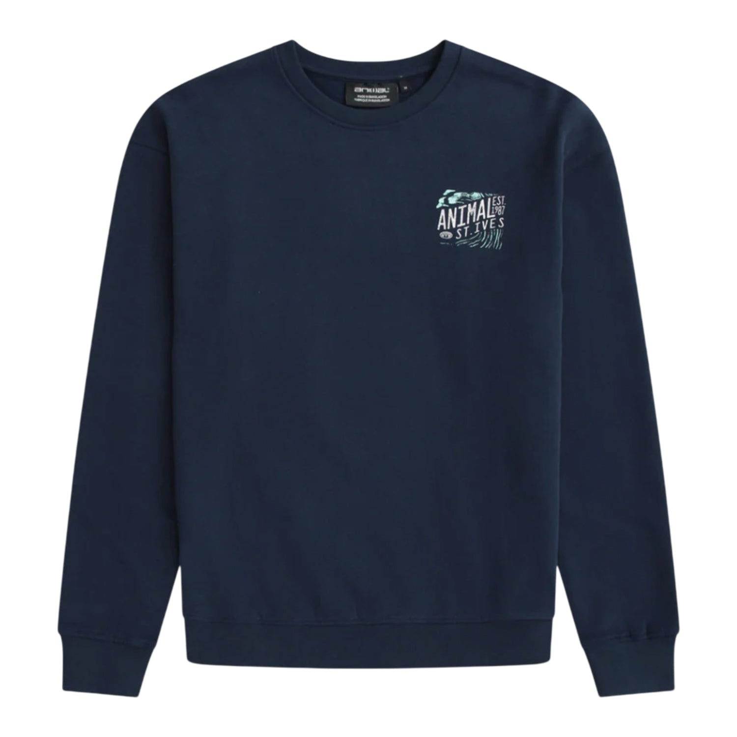 Navy - Front - Animal Mens St Ives Sweatshirt