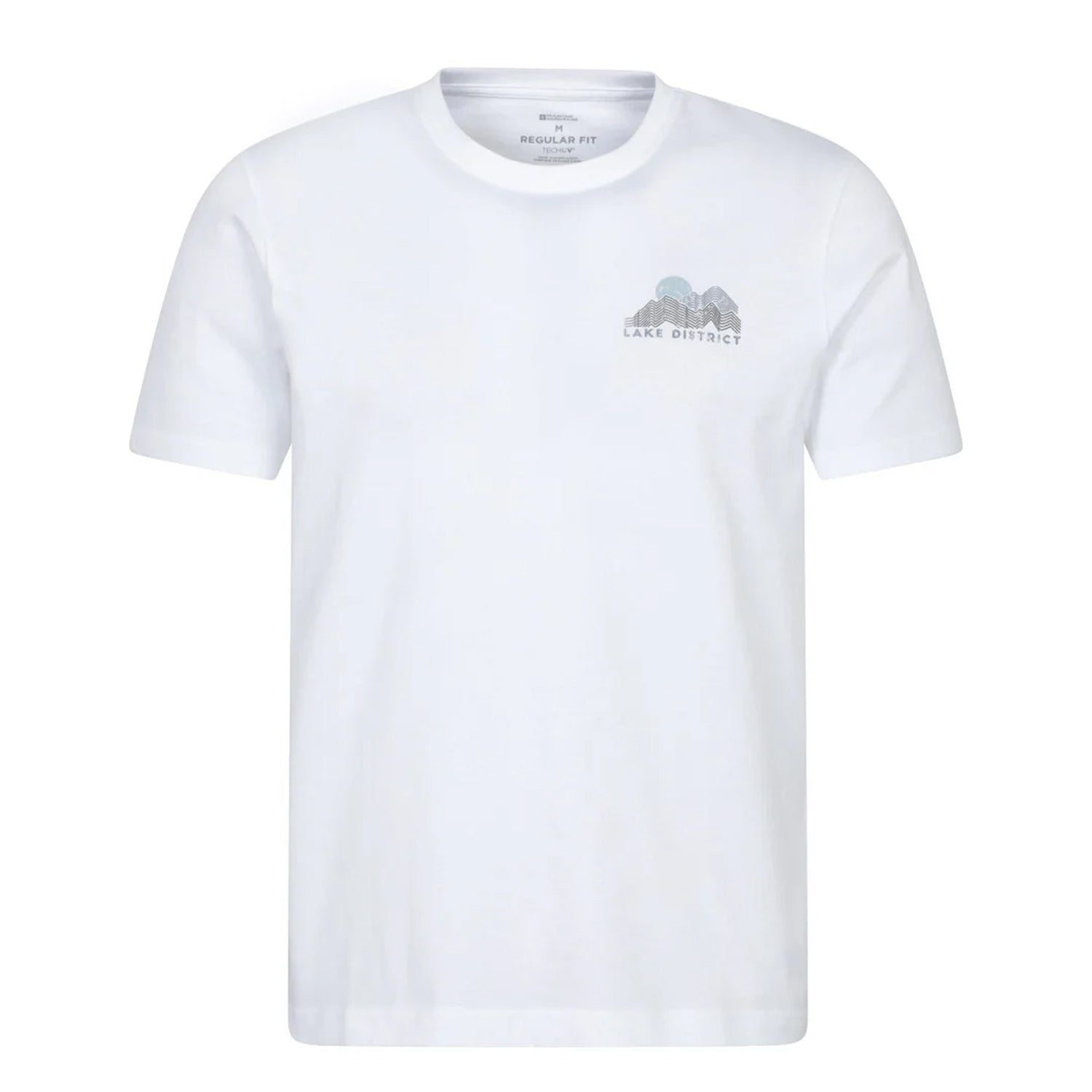 Off White - Front - Mountain Warehouse Mens Lake District Chest Print T-Shirt