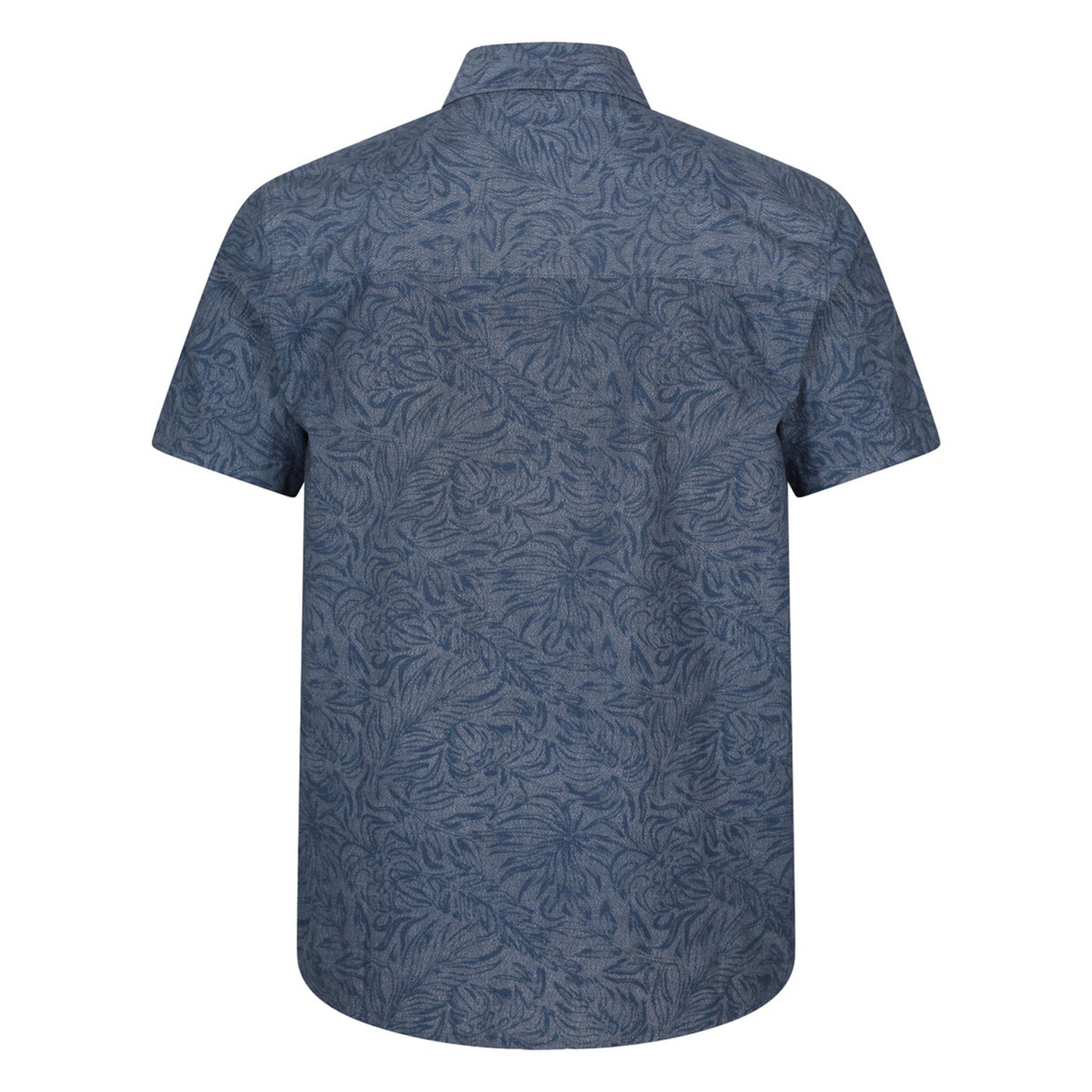 Pale Blue - Back - Mountain Warehouse Mens Tropical Patterned Short-Sleeved Shirt