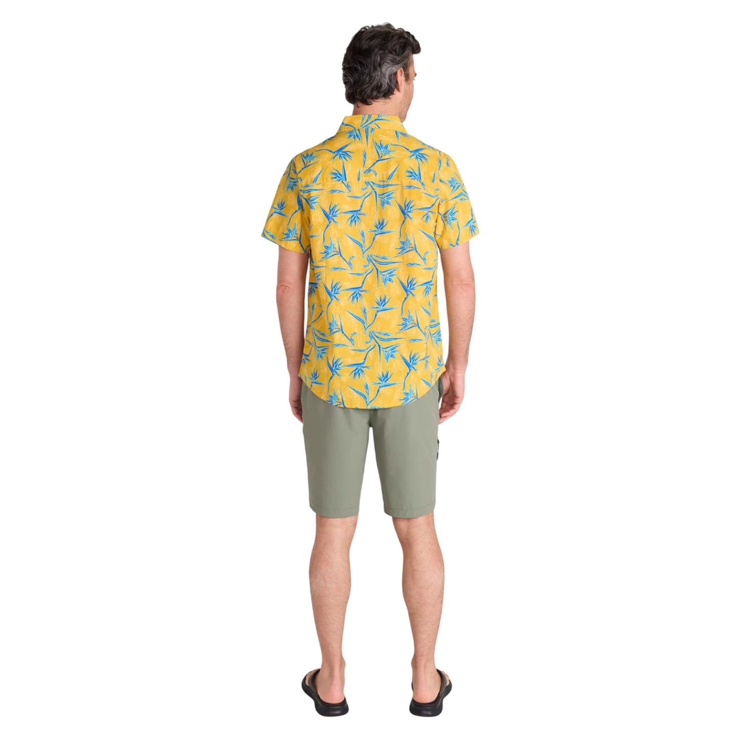 Mustard - Lifestyle - Mountain Warehouse Mens Tropical Tree Branch Short-Sleeved Shirt