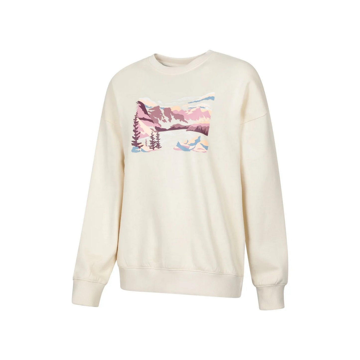 Beige - Side - Mountain Warehouse Womens-Ladies Mountain Relaxed Fit Sweatshirt