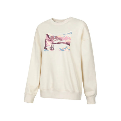 Beige - Side - Mountain Warehouse Womens-Ladies Mountain Relaxed Fit Sweatshirt