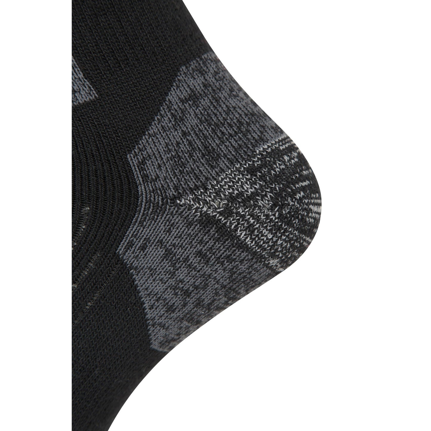 Black-Grey - Side - Mountain Warehouse Mens Extreme Comfort Boot Socks