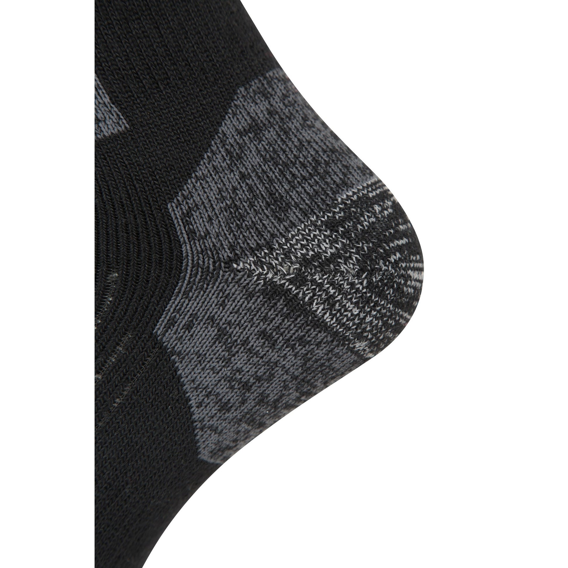 Black-Grey - Side - Mountain Warehouse Mens Extreme Comfort Boot Socks