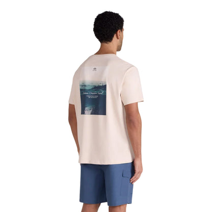 Cream - Back - Mountain Warehouse Mens Chase Graphic Relaxed Fit T-Shirt