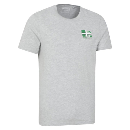 Grey - Lifestyle - Mountain Warehouse Mens Devon Flag Short-Sleeved T-Shirt