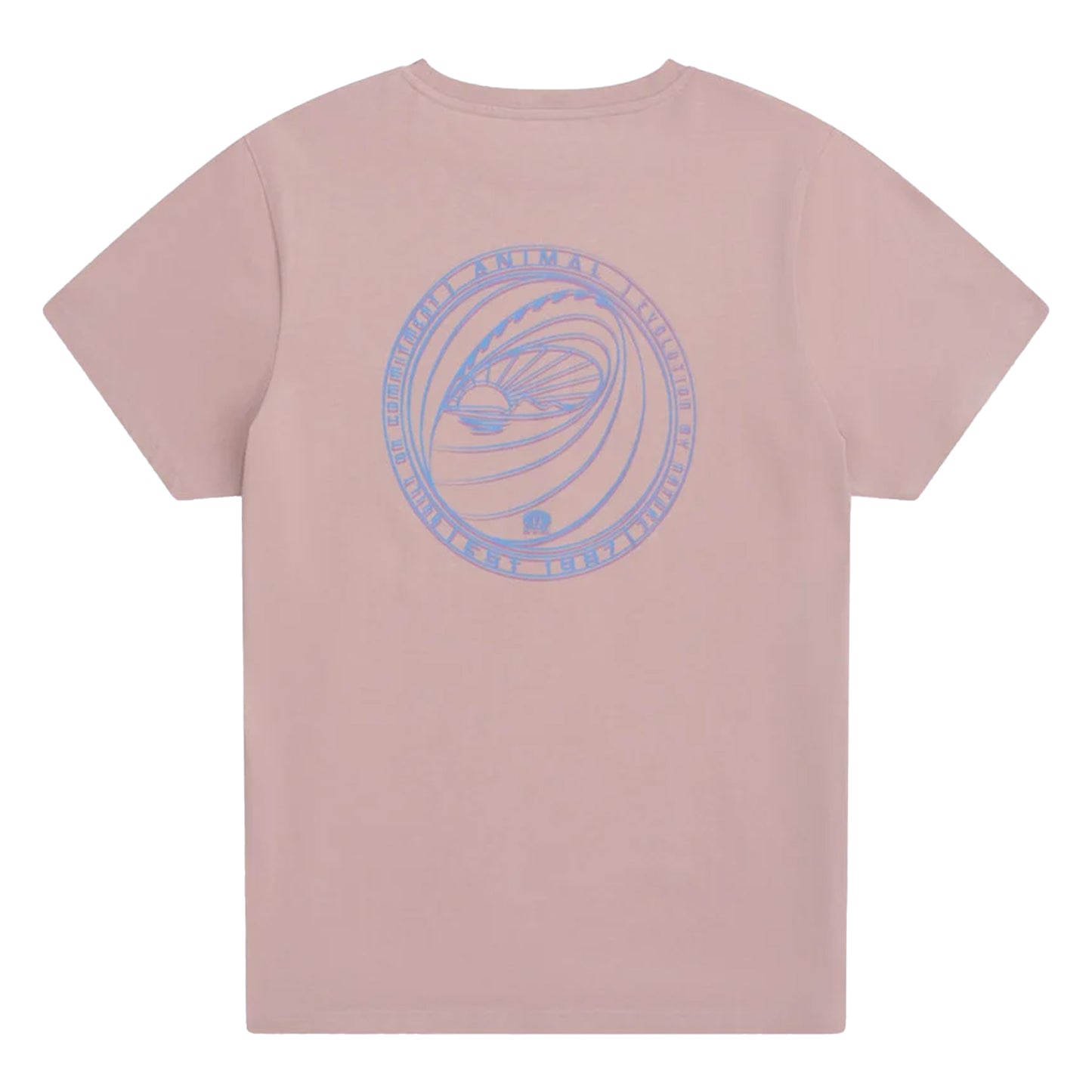 Pink - Back - Animal Mens Jacob Back Print T-Shirt