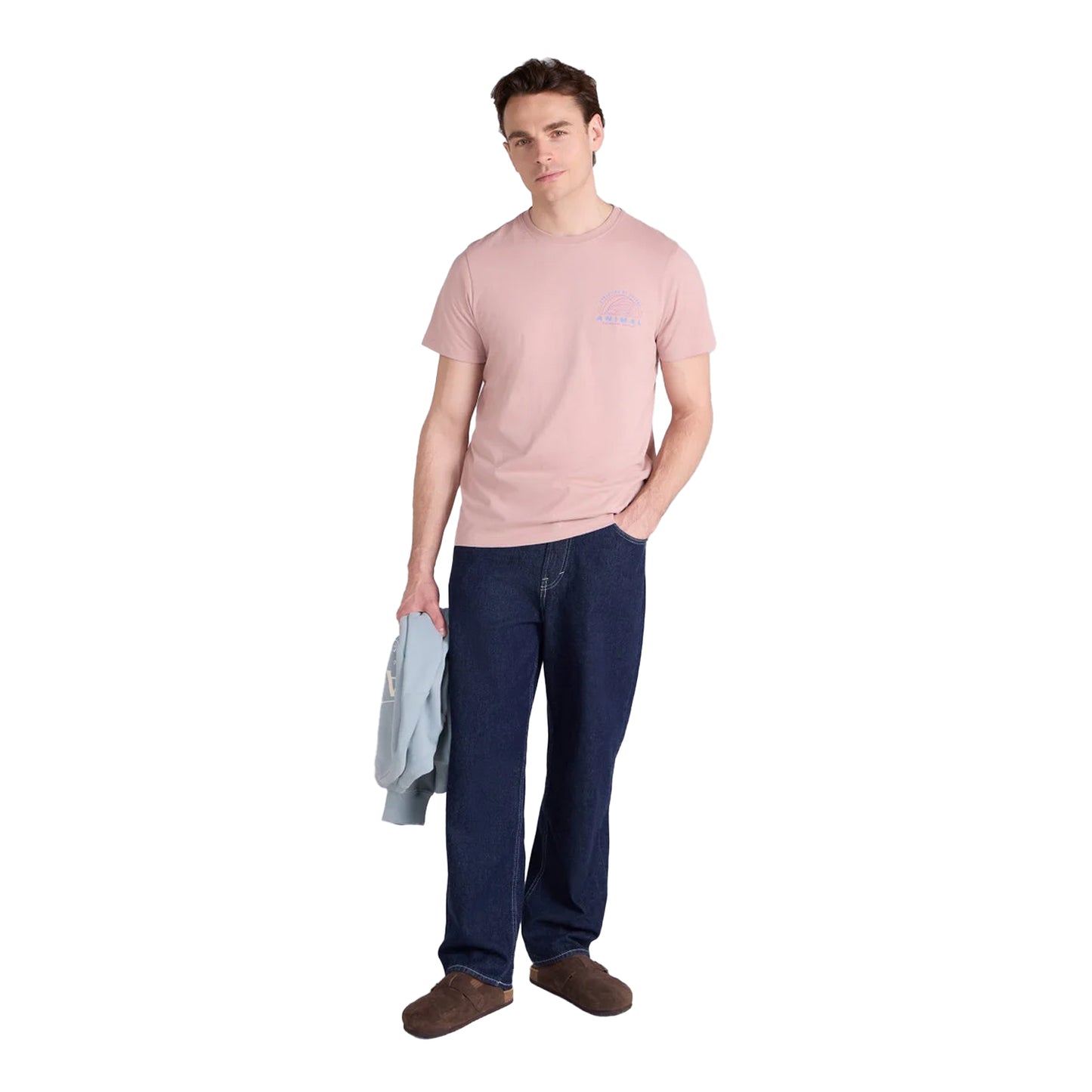 Pink - Pack Shot - Animal Mens Jacob Back Print T-Shirt