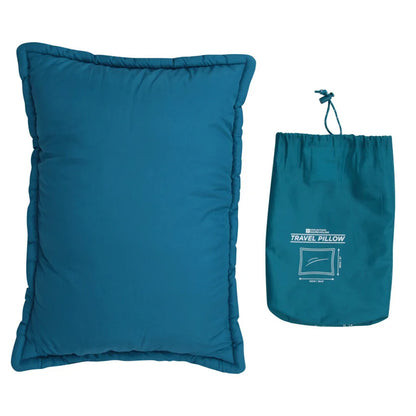 Dark Teal - Back - Mountain Warehouse Large Travel Pillow