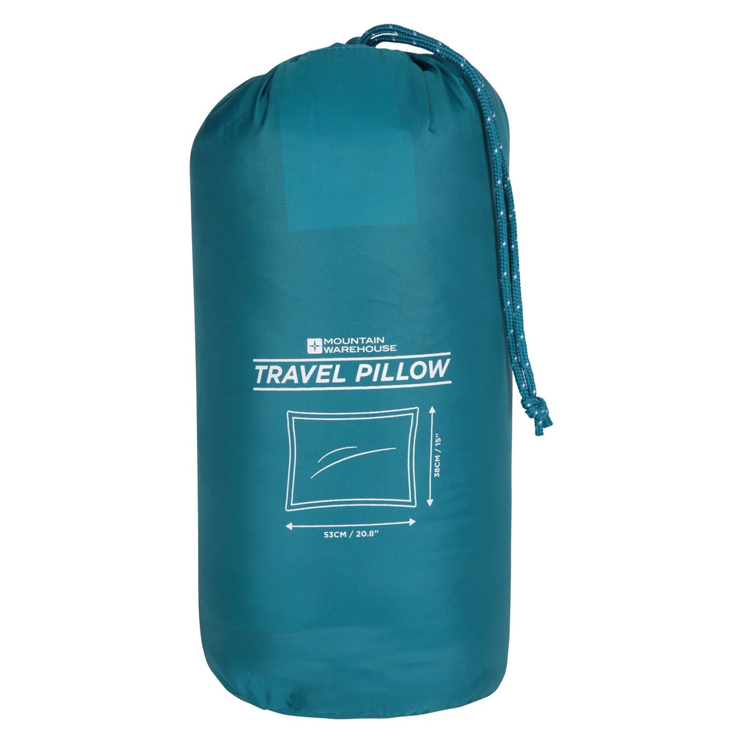 Dark Teal - Side - Mountain Warehouse Large Travel Pillow