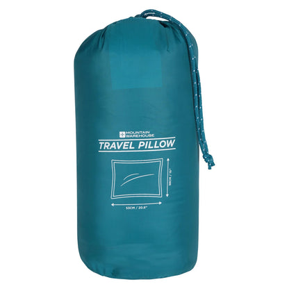 Dark Teal - Side - Mountain Warehouse Large Travel Pillow