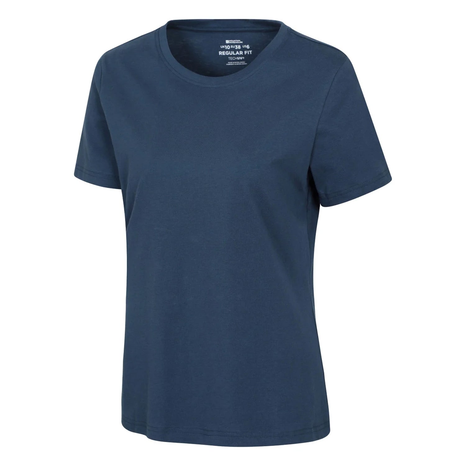 Navy - Side - Mountain Warehouse Womens-Ladies Three Peaks Graphic Back Print T-Shirt