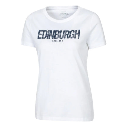 White - Side - Mountain Warehouse Womens-Ladies Edinburgh Relaxed Fit T-Shirt