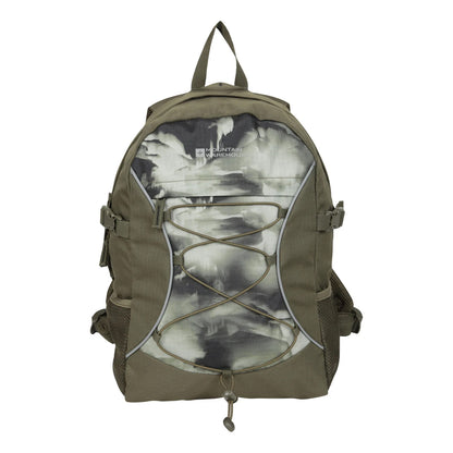 Dark Khaki - Side - Mountain Warehouse Bolt Patterned 18L Backpack