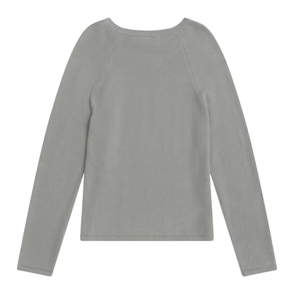 Light Khaki - Back - Animal Womens-Ladies Textured Cotton Jumper