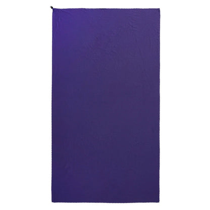 Purple - Front - Mountain Warehouse Plain Clip Travel Towel