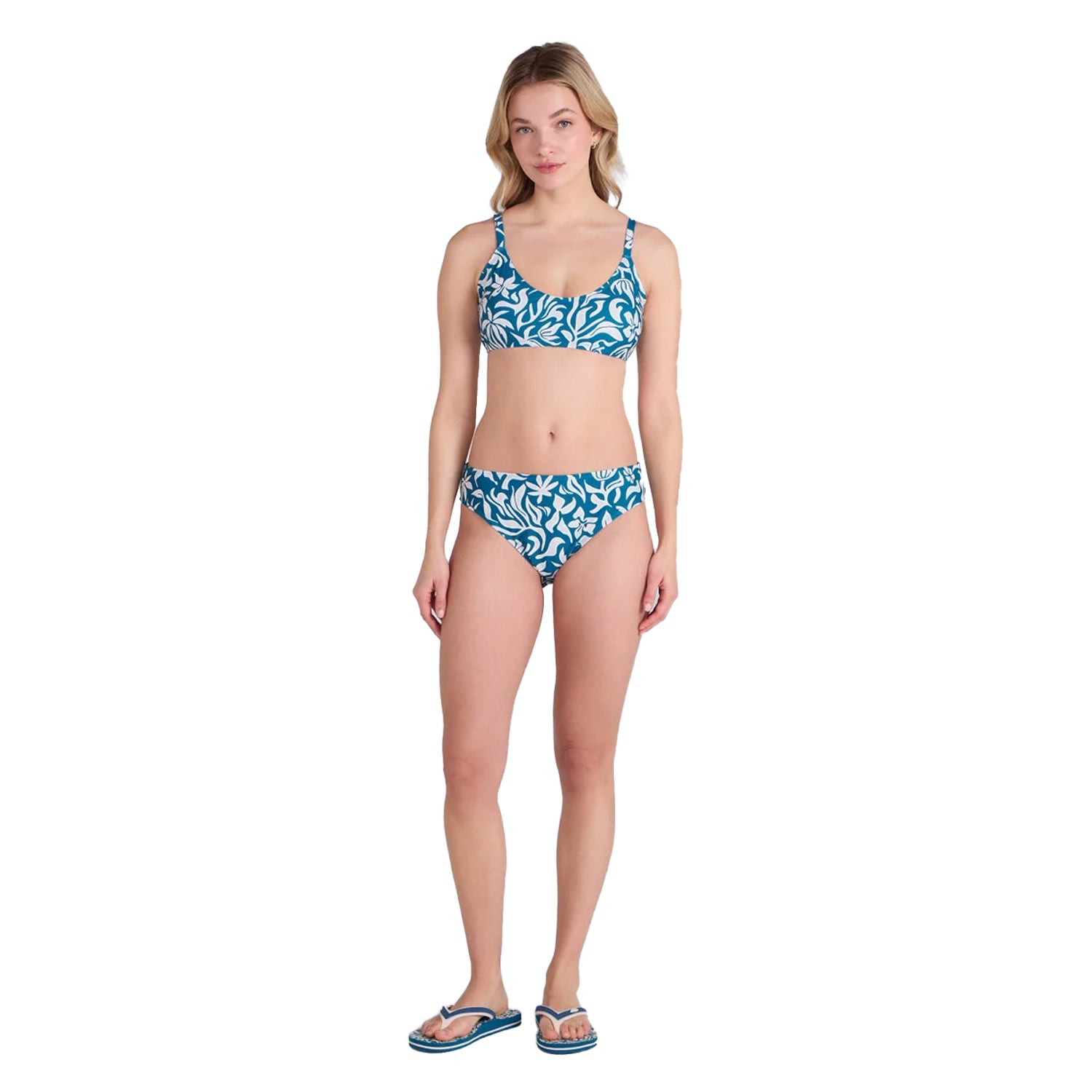 Blue - Side - Animal Womens-Ladies Skye Bikini Bottoms